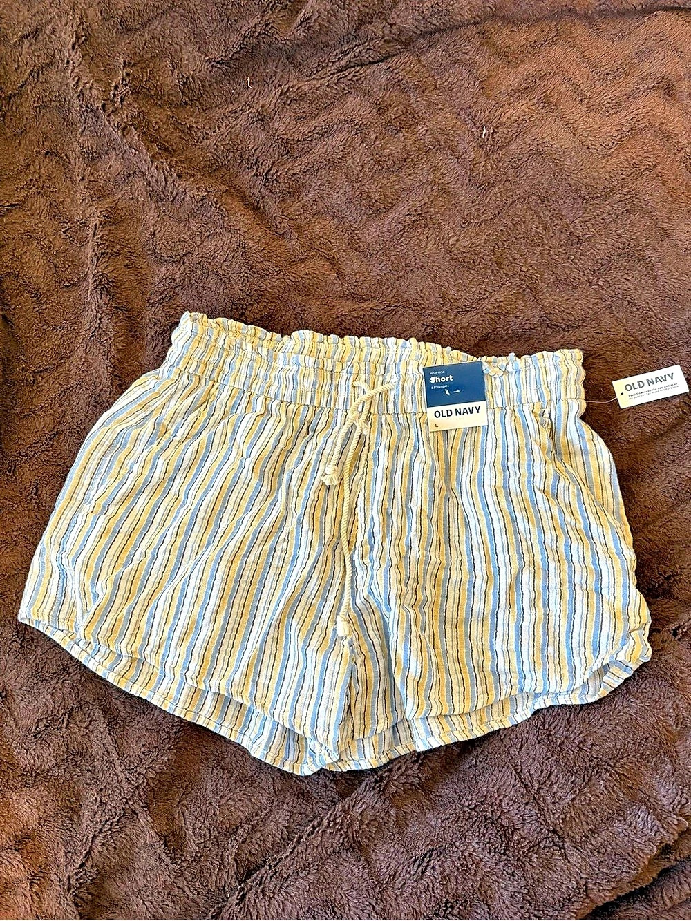 Old Navy High-Waisted Crinkle Gauze Shorts Large